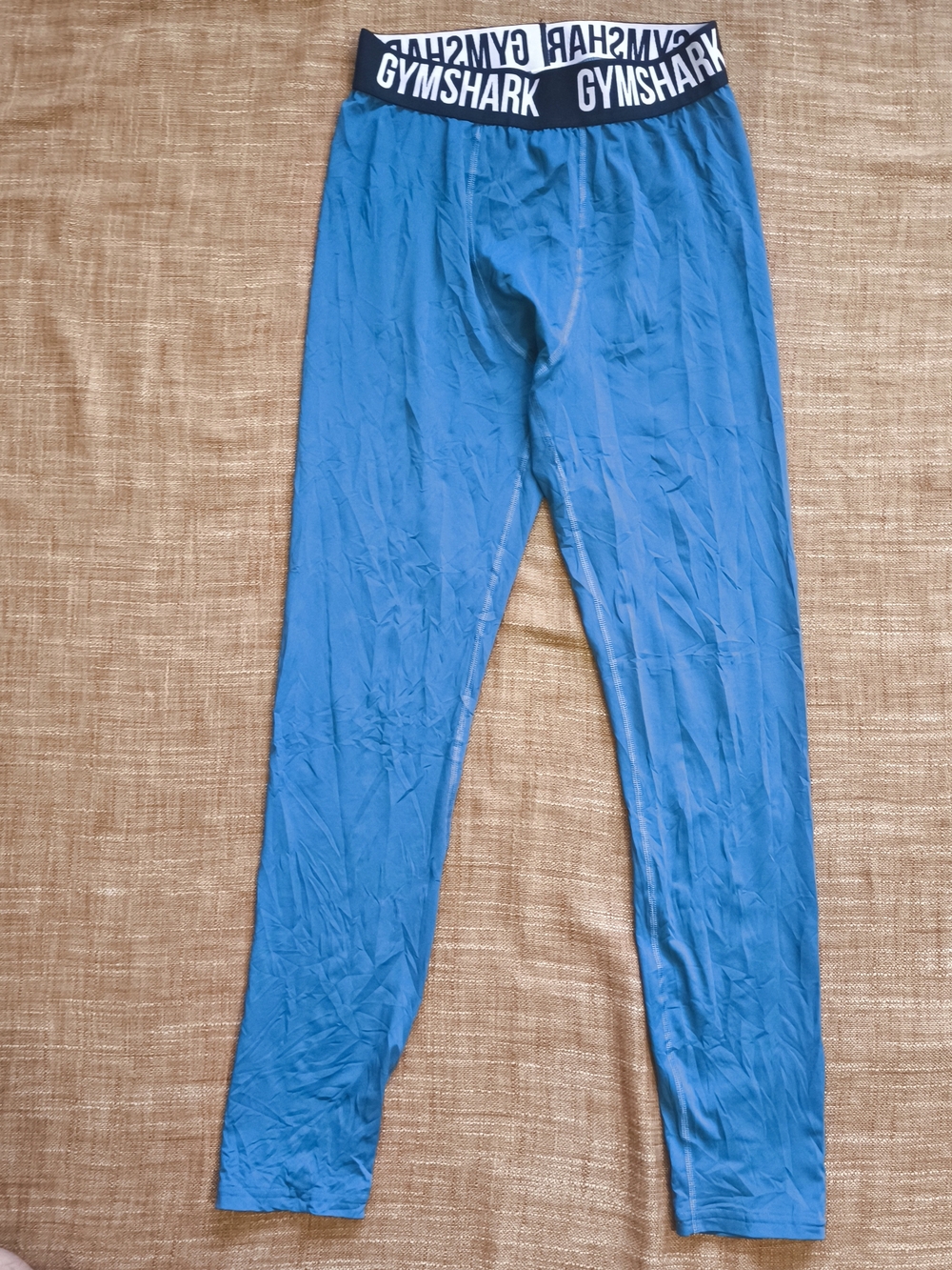 Gymshark Blue Men's Compession Performance Base Layer Tights Size Medium